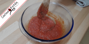 Salsa de tomate en microondas