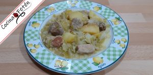 Estofado de cerdo con verdura