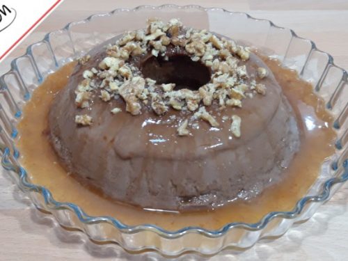 Flan de chocolate en 10 minutos en el microondas