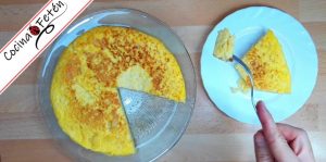 Tortilla de patata rápida y fácil en el microondas