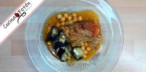 Guiso especiado de carne con berenjenas