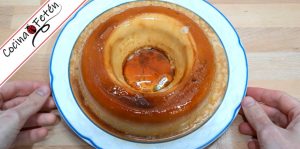 Flan de turrón